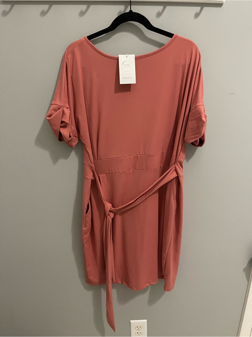 Zenana Dress with Tie Belt 2‎ X